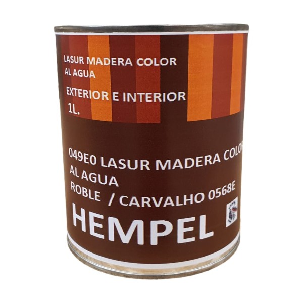 Lasur Madera Color Al Agua 1l Roble/Carvalho 0568E