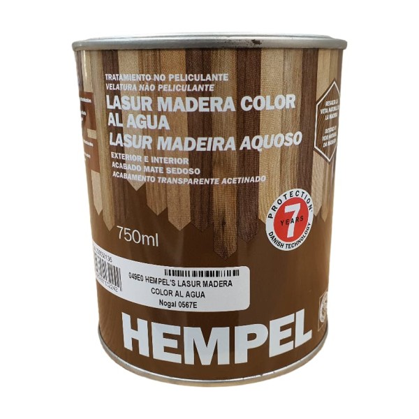 Lasur Madera Color al agua 750ml Nogal 0567E