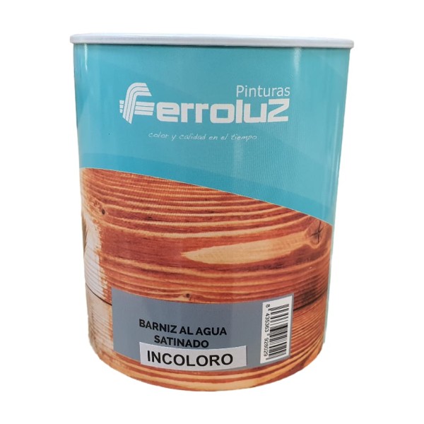 Ferroluz Barniz al agua Satinado Incoloro 750ml