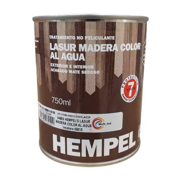 Lasur Madera Color Al Agua 750ml Incoloro